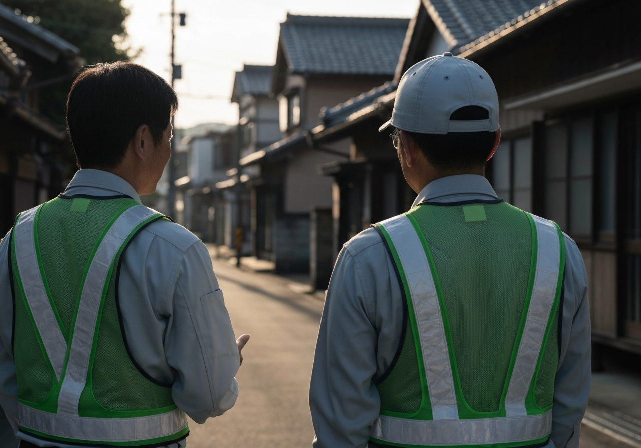 特徴2: 地域密着（地域に根差した施工サポートのシーン）